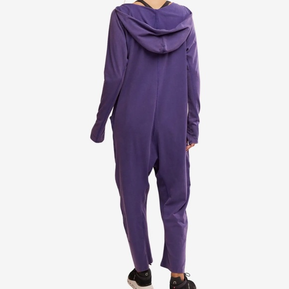 FP Movement by FP Hot Shot Hooded L/S Onesie in Dark Amethyst in Various NWT - Picture 3 of 5